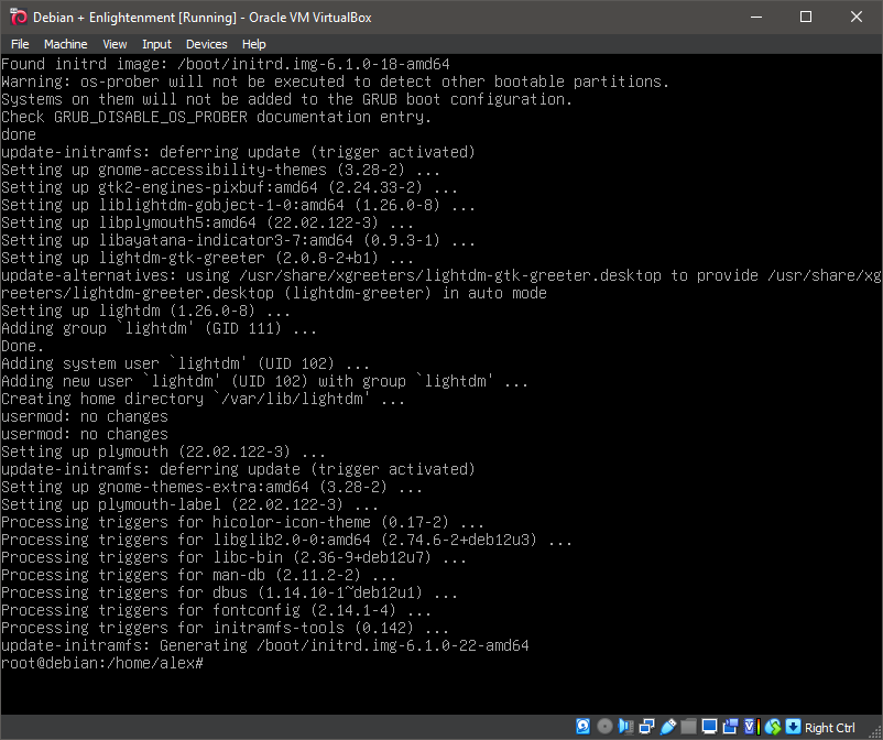 Running 'apt install lightdm'